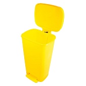 Контейнер для сбора медицинских отходов, желтый с педалью 15 л